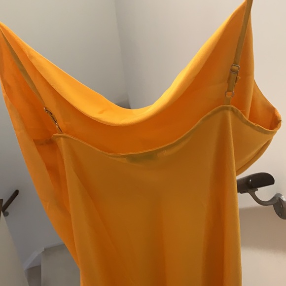 just one answer silk yellow dress (nordstrom) - Picture 5 of 5